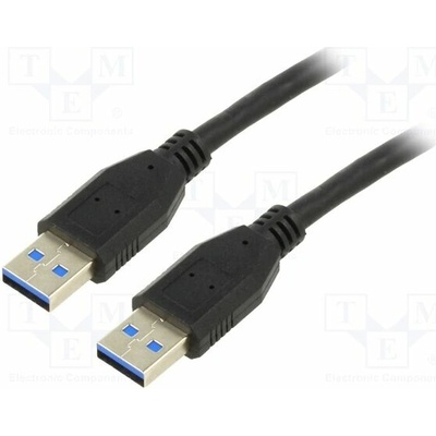 Goobay 95717 křížený,USB 30, USB A vidlice,z obou stran, 1m, černý