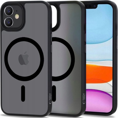 AppleMix TECH-PROTECT Apple iPhone 11 - Podpora MagSafe čierne / matné