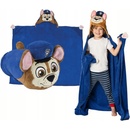 Carbotex Detská supersoft deka s 3D kapucou PAW PATROL Chase
