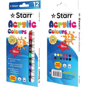 Starr Акрилни бои 12 цвята Starr
