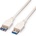 Roline Cable USB3.0 A-A M/F, 0.8m, beige, Stantard S3011