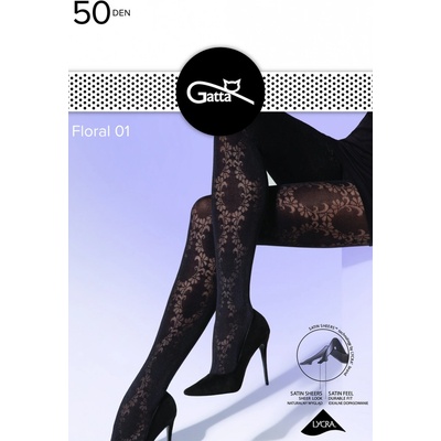 Gatta Floral 01 černá