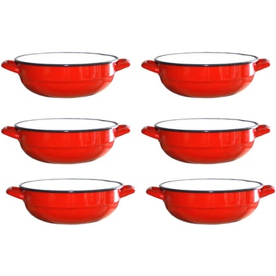 Perfect Home 02-25086 selské misky smalt 6 ks 16 cm