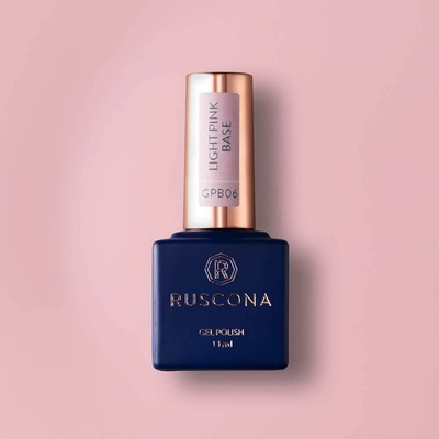 Ruscona Podkladový gel lak LIGHT PINK BASE GPB06 11 ml