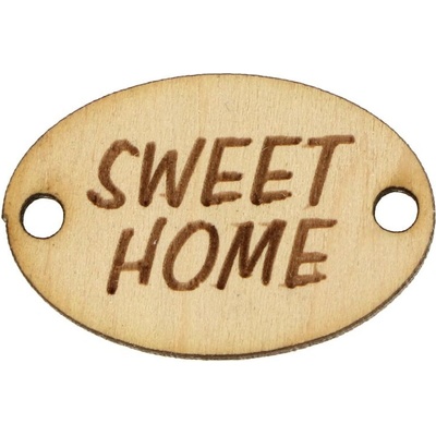 Ideal Sweet Home drevená nášivka 3cm