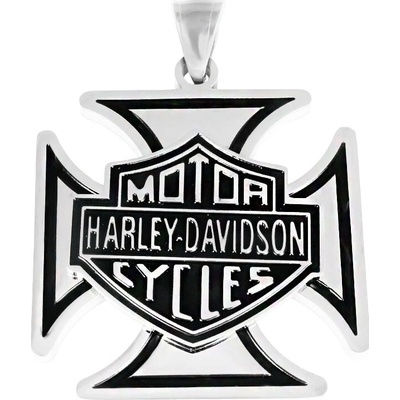 BM Jewellery Přívěsek z oceli keltský kříž s nápisem HARLEY DAVIDSON S113243100 – Hledejceny.cz