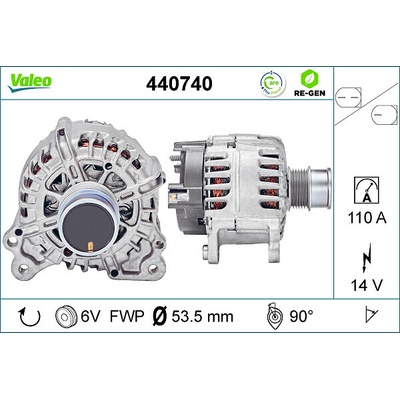 VALEO Alternátor 440740