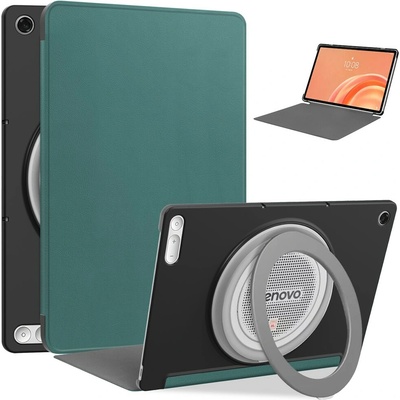 Vsetkonamobil 150718 LEATHER Zaklápací kryt pre Lenovo Tab Plus Gen 2 zelený