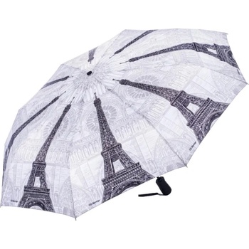 Blooming Brollies Paris deštník plně automatický bílo černý