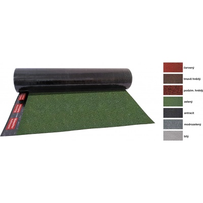 BÜSSCHER & HOFFMANN Modifikovaný asfaltový pás BARUPLAN KVD E 50 K 4,5mm -20 zelený (role/7,5 m2) H54035
