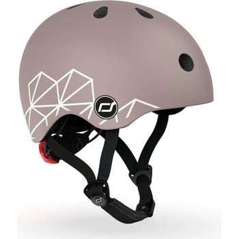 Scoot & Ride Detská prilba XXS-S Graphics Brown Lines