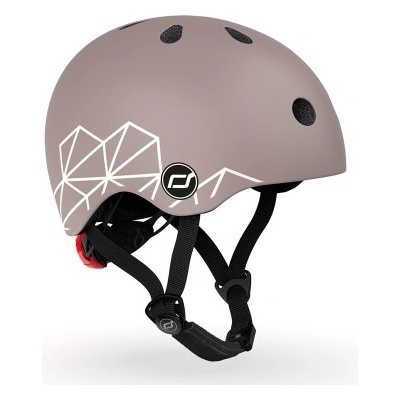 Scoot & Ride Detská prilba XXS-S Graphics Brown Lines