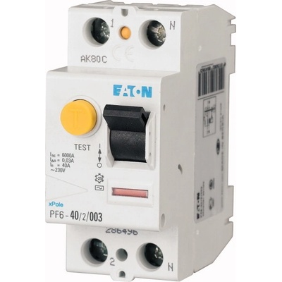 Eaton PF6-40/2/03-A 40A 300mA A 112926