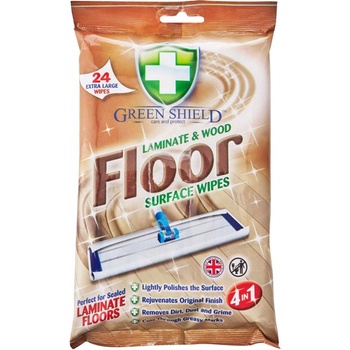 GREEN SHIELD Floor Laminate & Wood utierky na laminátové a drevené podlahy 24 ks