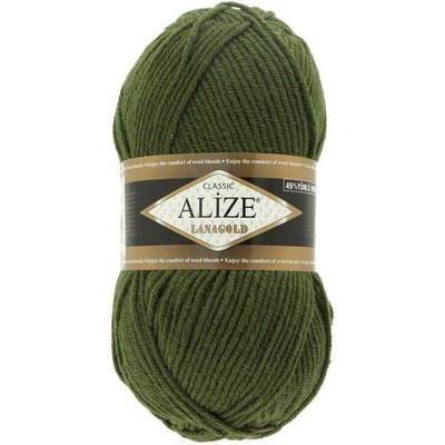 Alize Lanagold Classic 29 khaki zelená