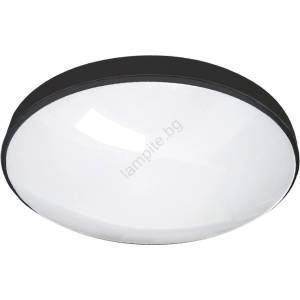 Baterie Centrum Led Плафон за баня circle led/18w/230v 4000k Ø 30 см ip44 черен (bc0474)