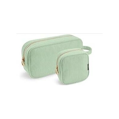 Kaldi kosmetická taštička Corduroy mint green 2 ks