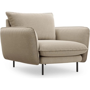 Cosmopolitan Design Кресло от бежово кадифе Vienna - Cosmopolitan Design (COS_ARM_52_F1_VIENNA2)