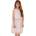 Guess Елегантна разкроена рокля в бледо розово с перфорирани детайли и цветя Guess