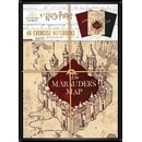 CurePink Set 3 poznámkových bloků A6 Harry Potter Ikony & Mapy 10,5 x 14,8 cm SLHP472
