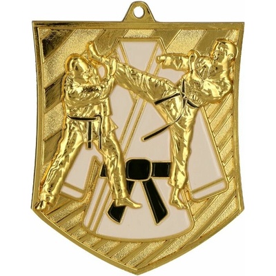 Medaile zlatá karate 7,9x6,6