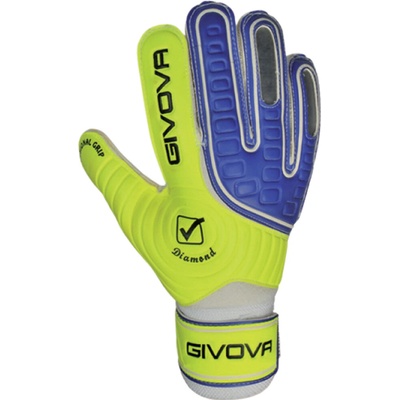 Givova Guanto diamond, žlté neónové / tmavo modré 11