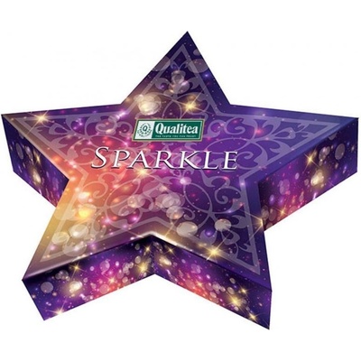 Qualitea Sparkle hvězda s výběrovými čaji 10 x 2 g