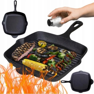 Grilovací pánev HAGE 26 cm litinová