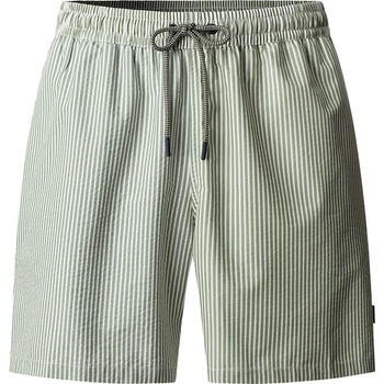 Hackett Бански гащета Hackett Seersucker Elasticated swimming shorts - Green (Moss Green)