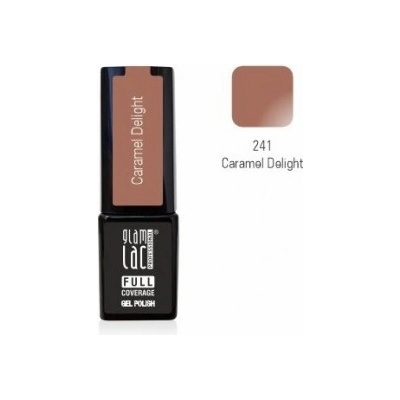 GlamLac Gel lak hnědý 241 Caramel Delight 6 ml