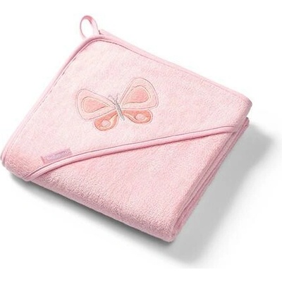 Babyono Osuška s kapucňou Bamboo ružová 100x100 cm 346-04-BO