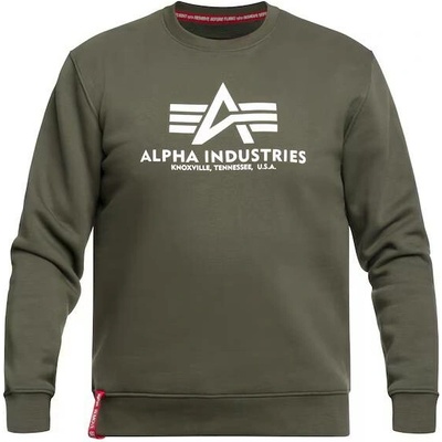 Alpha Industries mikina Basic tmavě zelená