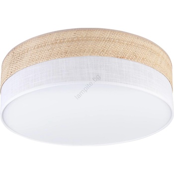 LAMKUR Таванно осветително тяло SIRJA BOHO 2xE27/15W/230V Ø45 см бежово/бяло (LA59815)