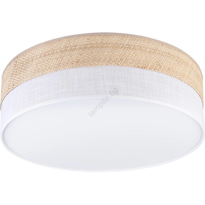 LAMKUR Таванно осветително тяло SIRJA BOHO 2xE27/15W/230V Ø45 см бежово/бяло (LA59815)