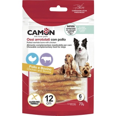 Camon Treats&Snacks Dog Tyčinky z kože obalené kuracím mäsom 70 g