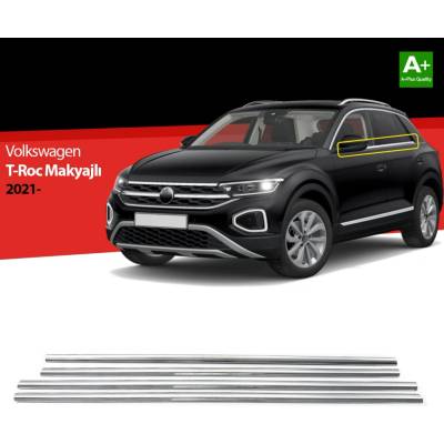 Nerez obloženie okien VW T-roc 2021+ 4 ks