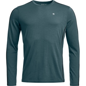 Ortovox Мъжко мериносово термобельо Ortovox 185 Rock'N'Wool Long Sleeve Merino base layer - Dark Arctic Grey (015-1350-0912)