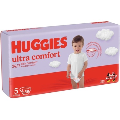 HUGGIES Ultra Comfort 5 11-25 kg 58 ks