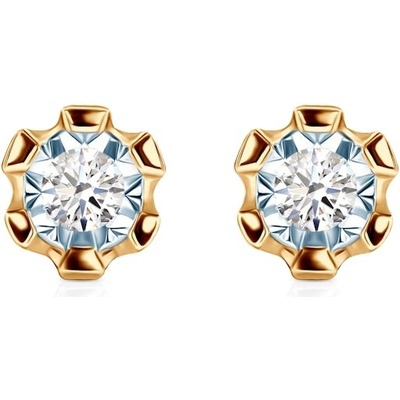 Savicki náušnice zlaté diamanty SAVE58899 Y S