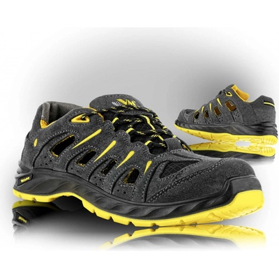 VM Footwear BILBAO S1 ESD sandále Šedá-Žltá