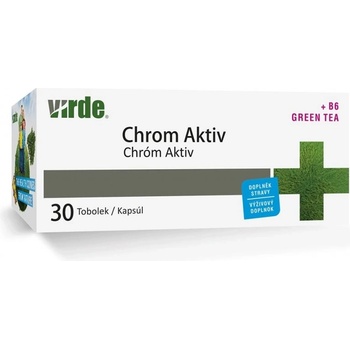 VIRDE Хром Актив + зелен чай, цинк и витамин В6 30 капсули | Virde (RE_350385 (DSN112) VIRDE)