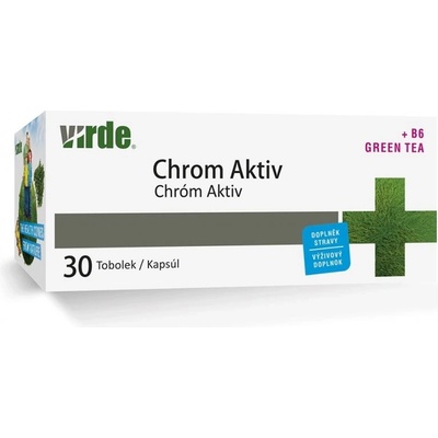 VIRDE Хром Актив + зелен чай, цинк и витамин В6 30 капсули | Virde (RE_350385 (DSN112) VIRDE)