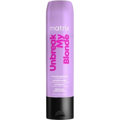 Matrix Unbreak My Blonde Bond Strengthening Conditioner 300 ml укрепващ балсам за изтощена изрусена коса за жени