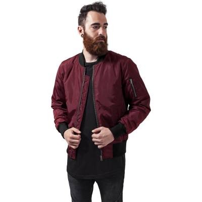 Urban Classics Мъжко яке тип бомбър в цвят бордо Urban Classics burgundy/blackMODEL706 SALE - , размер M