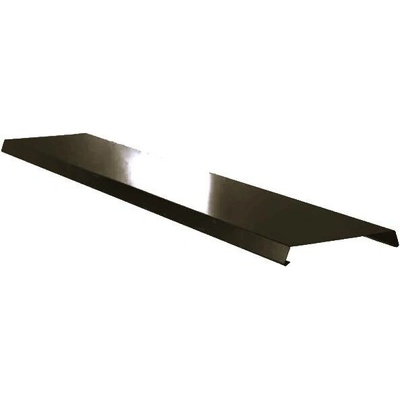 Atikový plech pozinkovaný FeZn lakovaný RAL 8019 šedohnědá dl.2m r.š.250mm