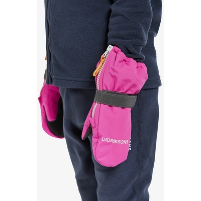 Didriksons Biggles Zip mitten 7 plastic pink