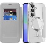Techsuit Кейс за Samsung Galaxy A36 5G - SmartMag Book Case - Сив (KF2352080)
