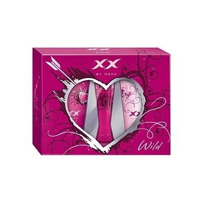 XX Wild Подаръчен комплект, Тоалетна вода 20ml + 2x Душ гел 50ml, Жени