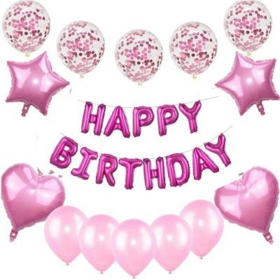 Balónkový set Happy Birthday duhový