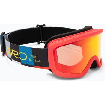 Giro Детски скиорски очила Giro Chico 2.0 Jr black blocks/amber scarlet